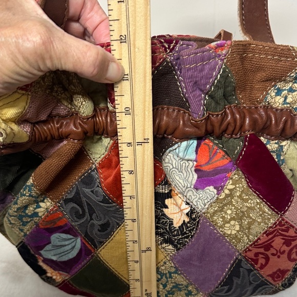Lucky Brand Hobo  Colorful Patchwork Shoulder Bag - Picture 10 of 13
